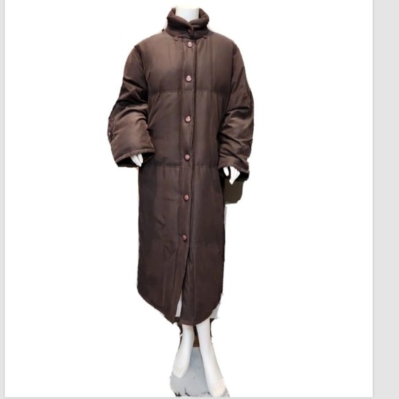 Perry Ellis Bloomingdale’s Parka Down Coat Long - Picture 4 of 13